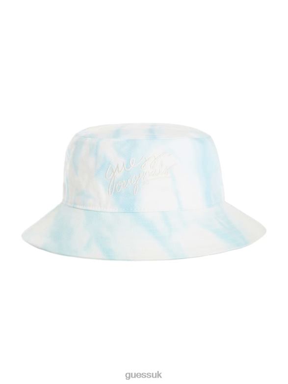 GUESS Unisex Originals Denim Bucket Hat Go Marble Dye Apparel V28V63814