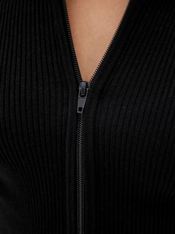 GUESS Unisex Originals Eco Dual-Zip Sweater Black Apparel V28V61201