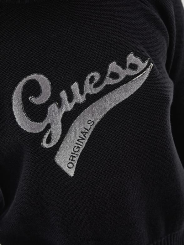 GUESS Unisex Originals Eco Logo Sweater Black Apparel V28V61373
