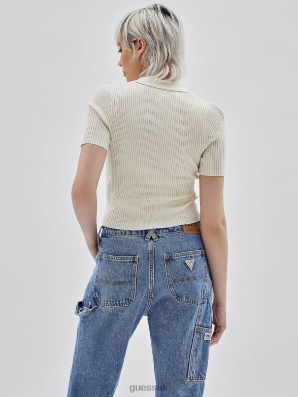 GUESS Unisex Originals Eco Zip Sweater Sandy Shore Apparel V28V61366