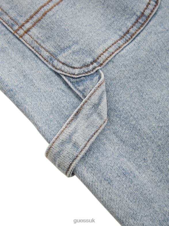 GUESS Unisex Originals Kit Acid Washed Carpenter Jeans Go Jackie Acid Wash Apparel V28V6169