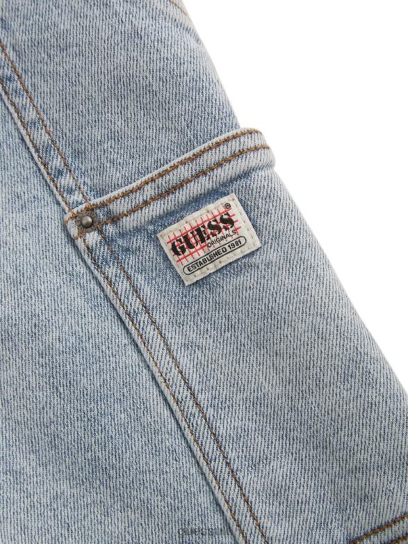 GUESS Unisex Originals Kit Acid Washed Carpenter Jeans Go Jackie Acid Wash Apparel V28V6169