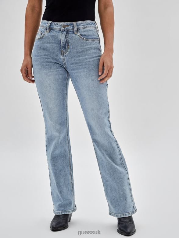 GUESS Unisex Originals Kit Bootcut Jeans Go Leo Lt Wash Apparel V28V6175