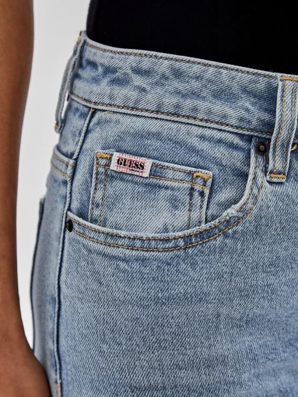 GUESS Unisex Originals Kit Bootcut Jeans Go Leo Lt Wash Apparel V28V6175