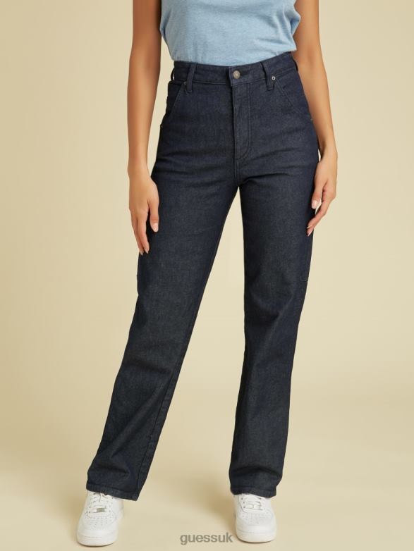 GUESS Unisex Originals Kit Carpenter Jeans Go Dark Rinse Wash Apparel V28V6140