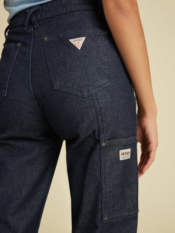 GUESS Unisex Originals Kit Carpenter Jeans Go Dark Rinse Wash Apparel V28V6140