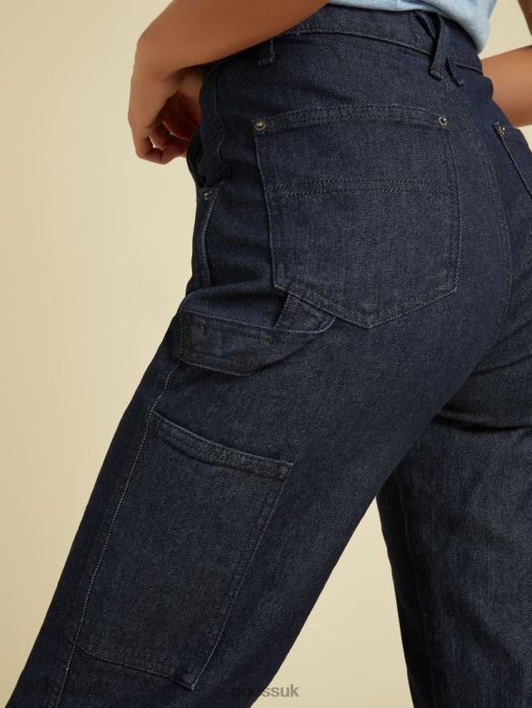 GUESS Unisex Originals Kit Carpenter Jeans Go Dark Rinse Wash Apparel V28V6140