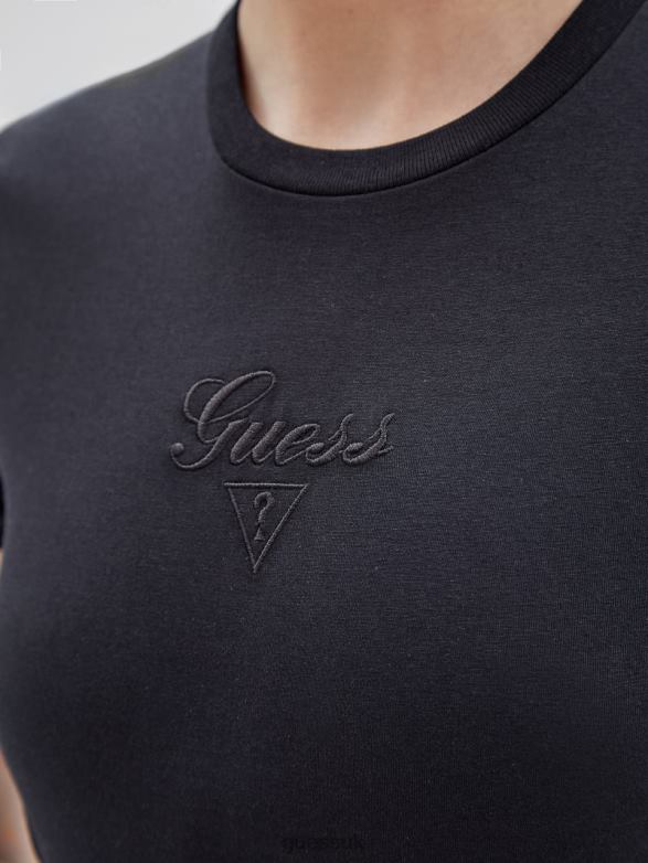 GUESS Unisex Originals Logo Baby Tee Black Apparel V28V61290