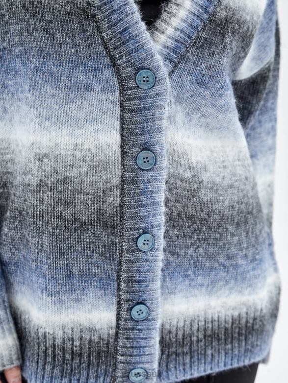 GUESS Unisex Originals Oversized Knit Cardigan Bright Zaffre Multi Apparel V28V61172