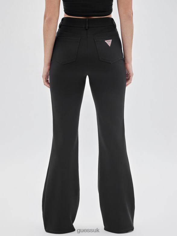 GUESS Unisex Originals Pintuck Flared Pants Black Apparel V28V62046