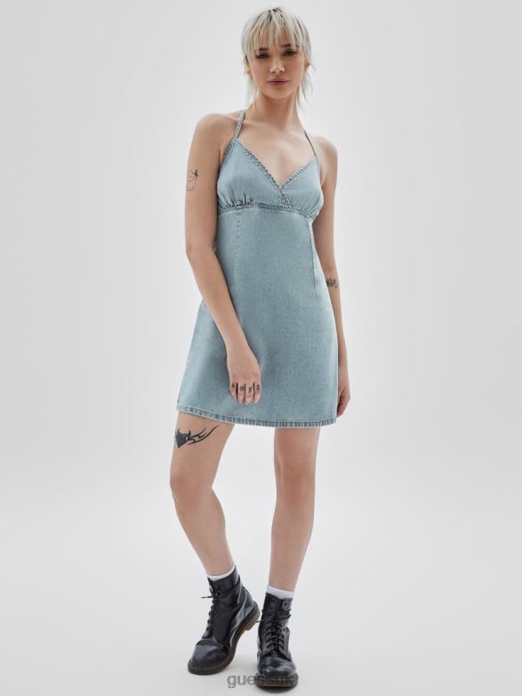 GUESS Unisex Originals Vintage Denim Dress Go Smoked Lt Wash Apparel V28V6308