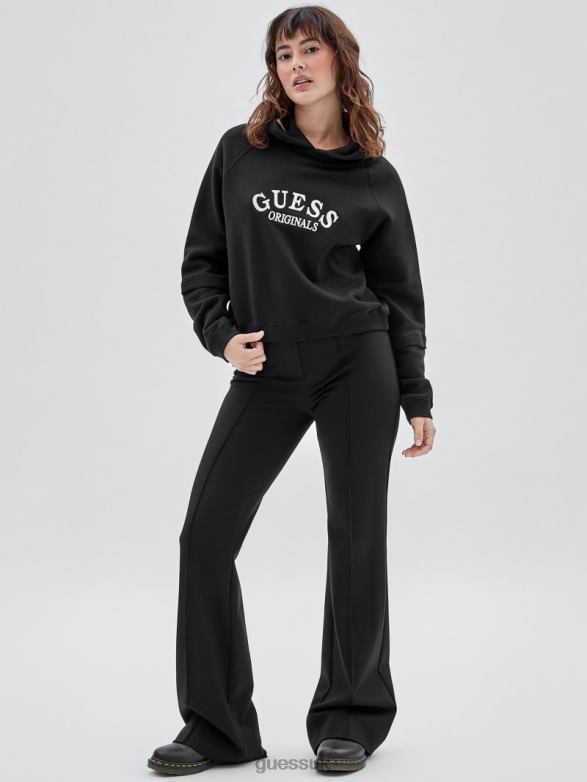 GUESS Unisex Originals Vintage Logo Hoodie Jet Black Multi Apparel V28V61271