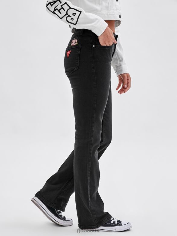 GUESS Unisex Originals x Betty Boop Bootcut Jeans Black Apparel V28V6158