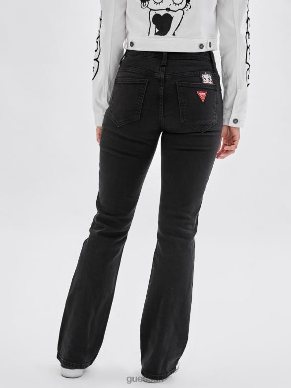 GUESS Unisex Originals x Betty Boop Bootcut Jeans Black Apparel V28V6158