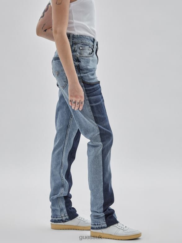 GUESS Unisex Originals x Homeboy Upcycled Paneled Jeans Upcycled Denim Multi Apparel V28V6157