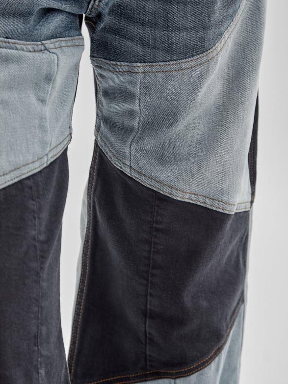 GUESS Unisex Originals x Homeboy Upcycled Wide-Leg Patchwork Jeans Upcycled Dark Wash Multi Apparel V28V6184
