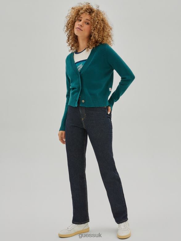 GUESS Unisex Originals Cropped Cardigan Capri Lake Apparel V28V61093