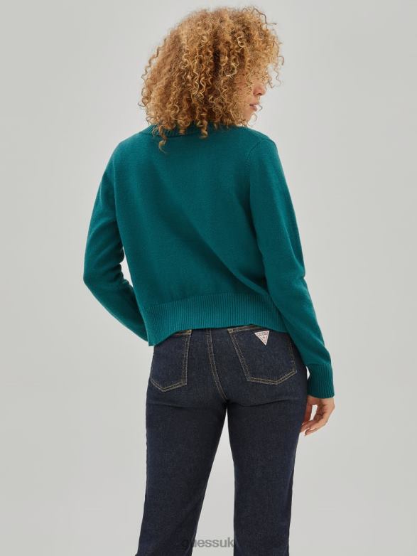 GUESS Unisex Originals Cropped Cardigan Capri Lake Apparel V28V61093
